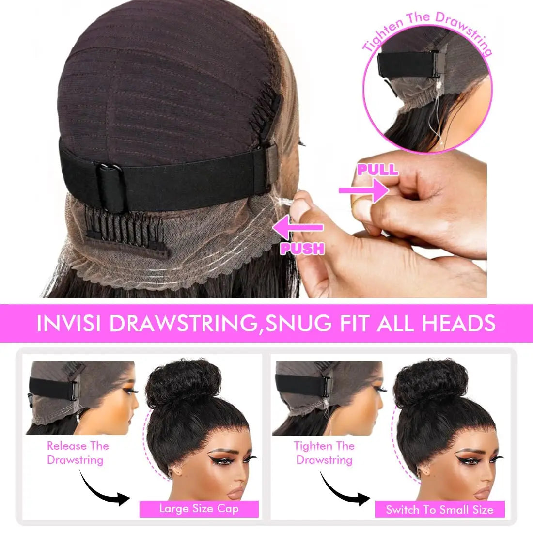 Invisible Strap 360 Lace Wig – Precut HD, Deep Curly, Glueless Human Hair