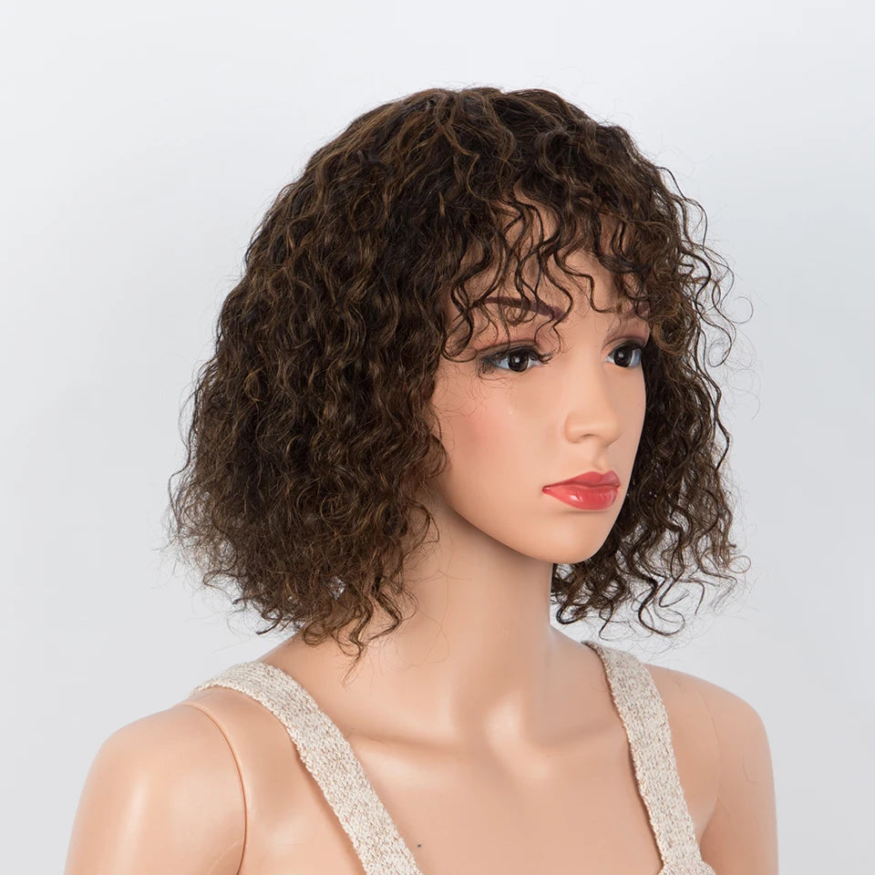 Brazilian Curly Pixie Bob Wig