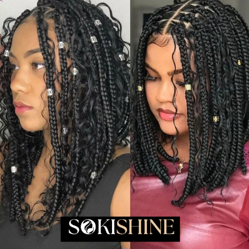 Boho Braided Bob Wig