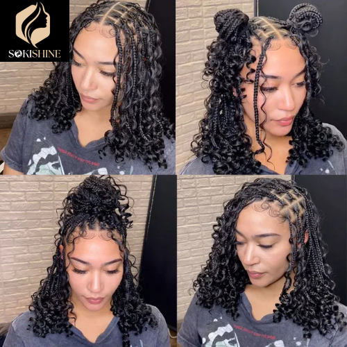 Boho Braided Bob Wig