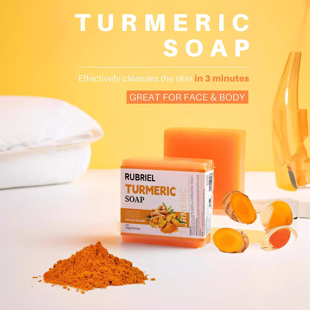 Turmeric Soap  Refreshing Facial Soap Bath