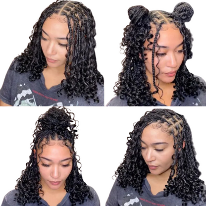 Boho Braided Bob Wig
